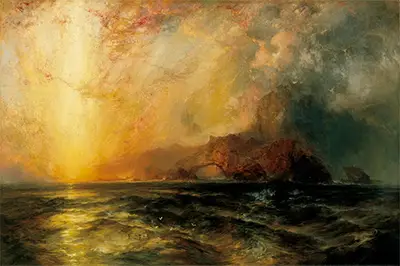 Fiercely the Red Sun Descending / Burned His Way Along the Heavens Thomas Moran